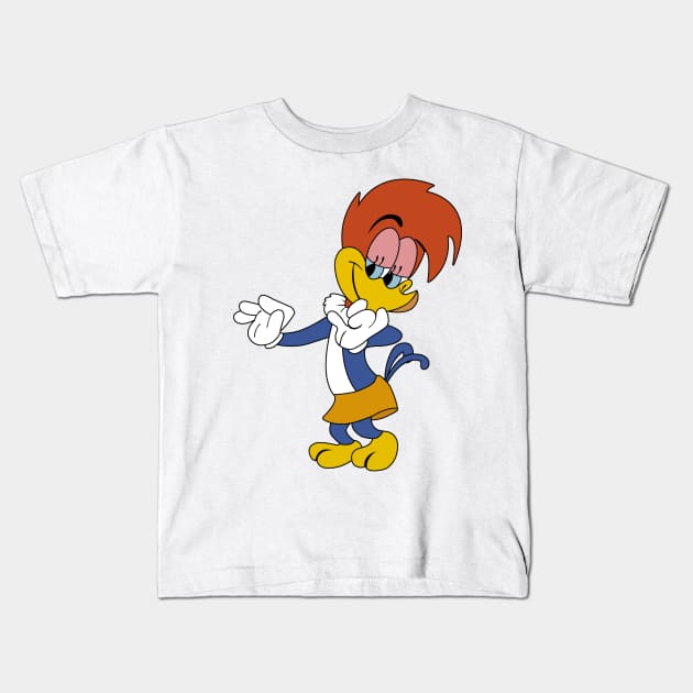 Winnie Woodpecker - Woody Woodpecker Kids T-Shirt by LuisP96